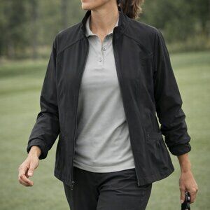 Coral Bay golf - Full Zip Front Collared Lightweight Active Sport Jacket